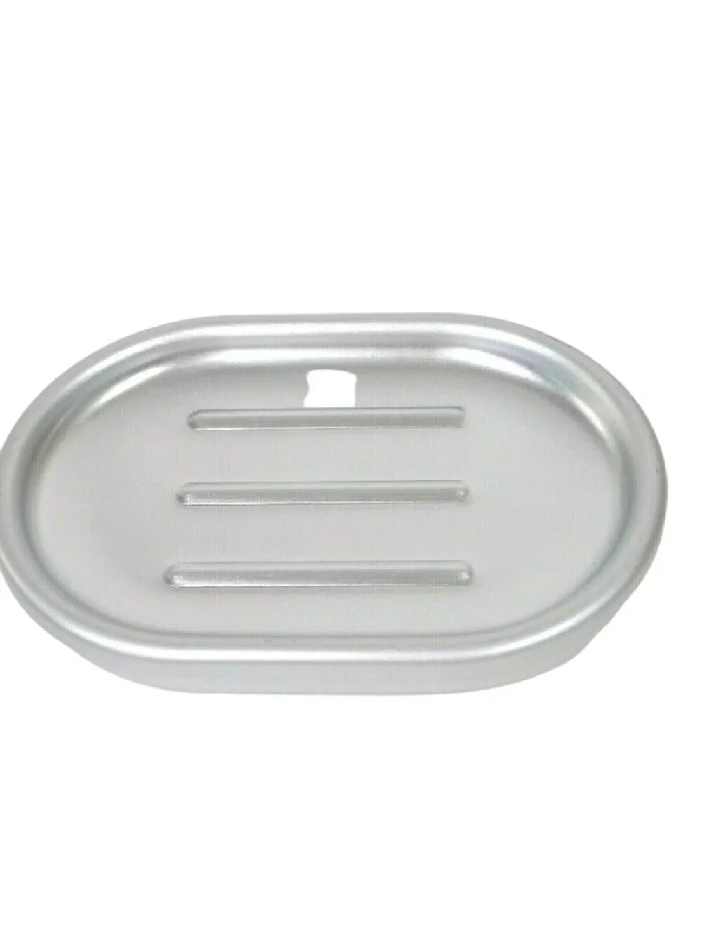 Set of 2 Made By Design Soap Dish Aluminum Silver Bath Bathroom 3.3
